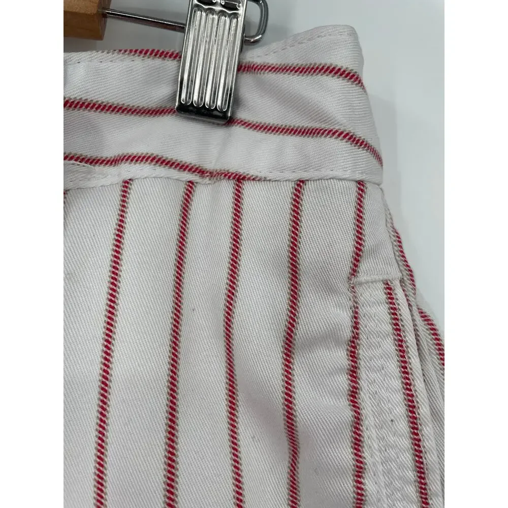Tommy‎ Hilfiger White and Red Striped Shorts Size 8
